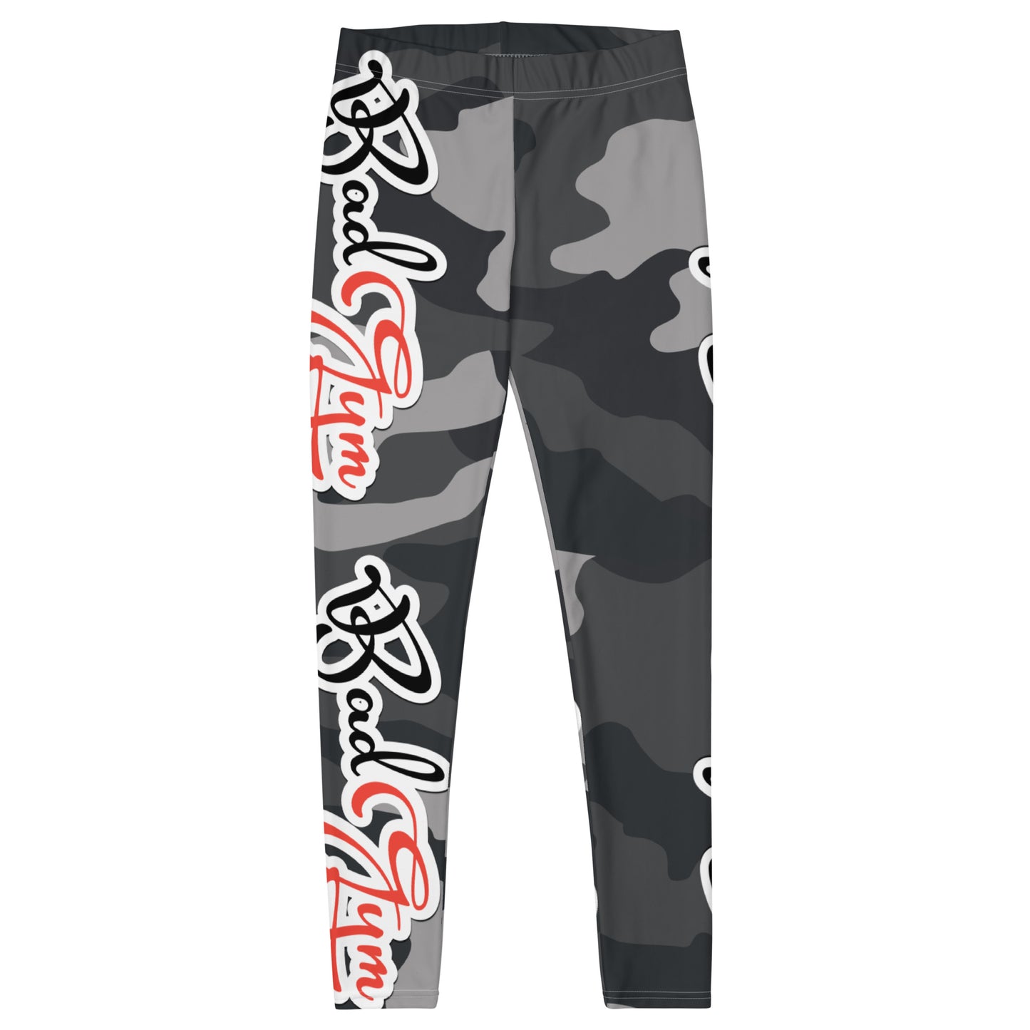 BadGym GIRLS Leggings Grey Camouflage