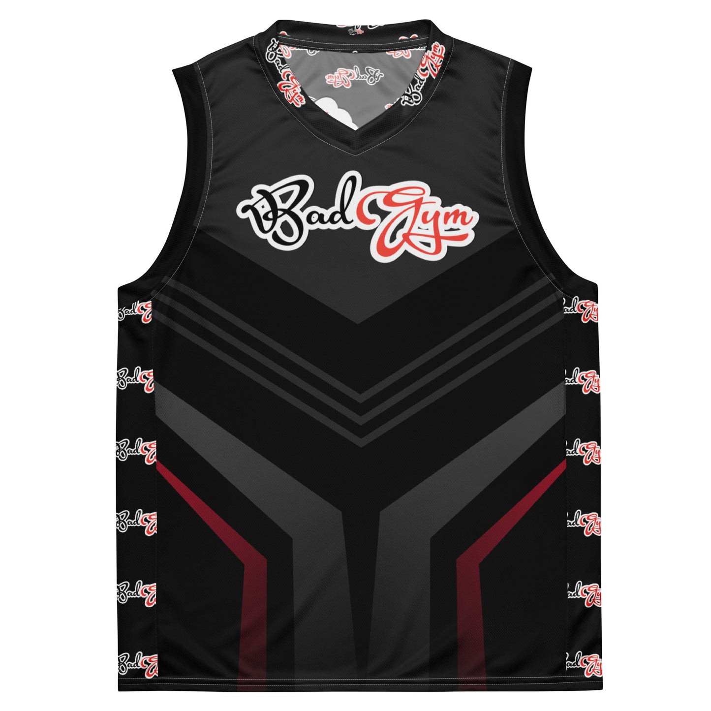 BadGym BOYS Trikot Black Iron Design